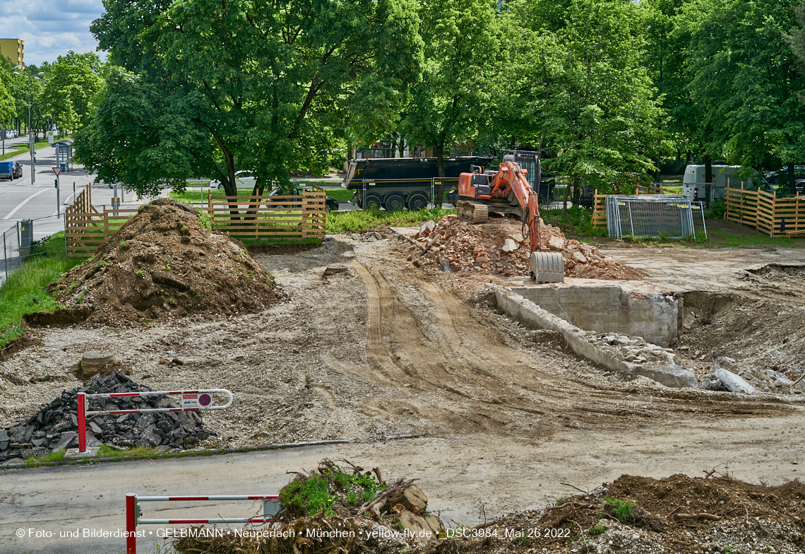 26.05.2022 - Baustelle am Haus für Kinder in Neuperlach